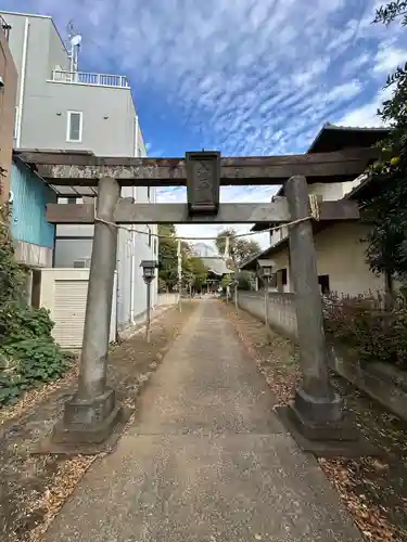 下石原八幡神社の鳥居