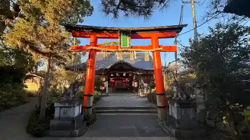 許波多神社（五ケ庄鎮座）の鳥居