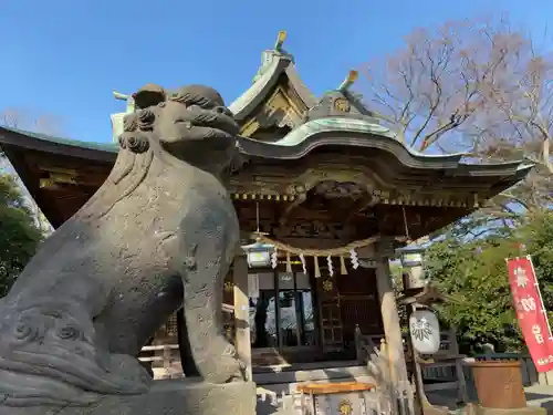 白旗神社の狛犬