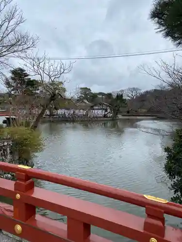 旗上弁財天社の景色