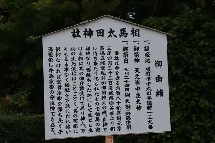 相馬太田神社の歴史