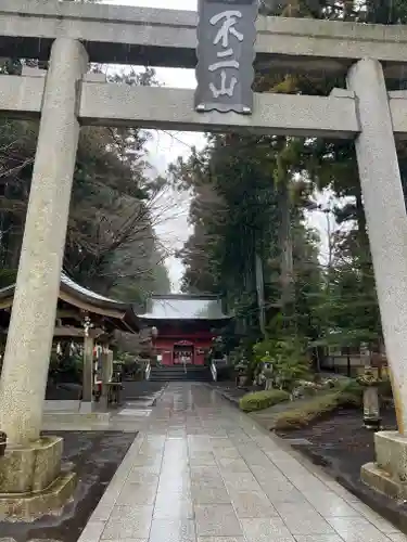 富士山東口本宮 冨士浅間神社の鳥居