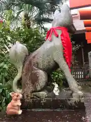 三輪神社の狛犬