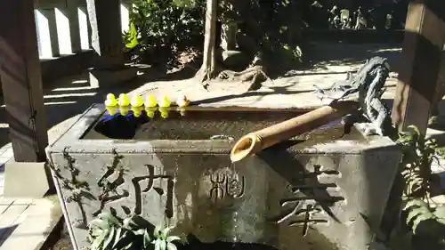 柏諏訪神社の手水舎