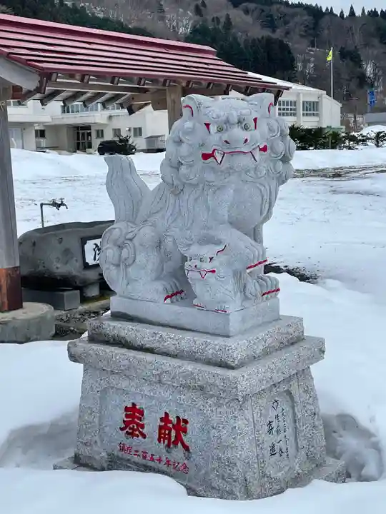 落部八幡宮の狛犬