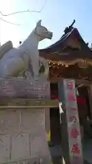 多田朝日森稲荷神社の狛犬