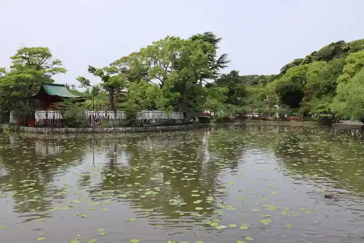 旗上弁財天社の景色
