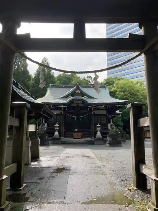 落合白山神社の本殿・本堂