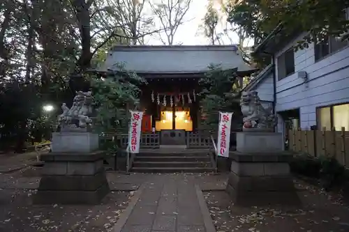 神明氷川神社の狛犬