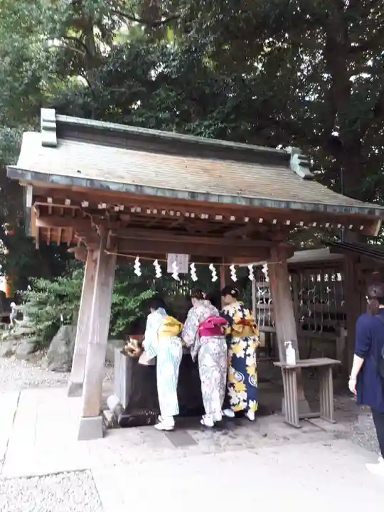 川越氷川神社の手水舎