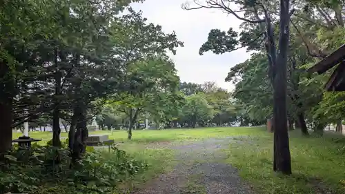 留萌神社の庭園