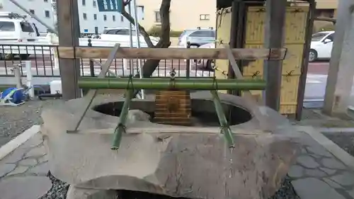 白旗神社の手水舎