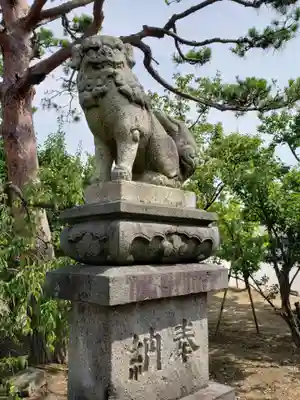 於保多神社の狛犬