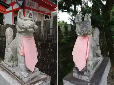 扇森稲荷神社の狛犬