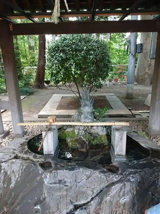 所澤神明社の手水舎