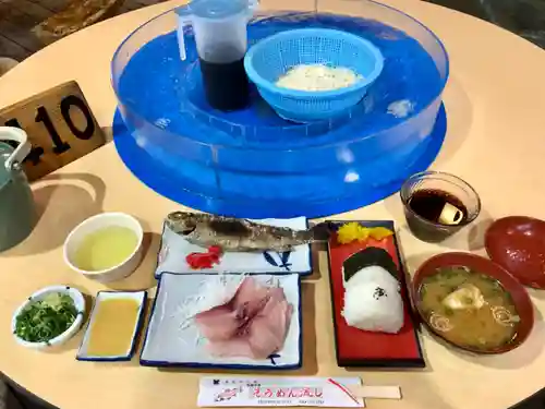 川上神社の食事