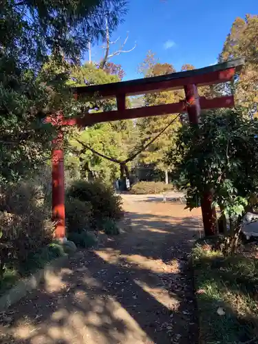 小川温泉神社の鳥居