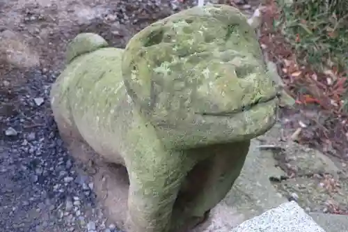 阿久津「田村神社」（郡山市阿久津町）旧社名：伊豆箱根三嶋三社の狛犬