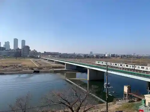 多摩川浅間神社の景色