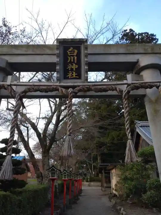 白川神社の鳥居