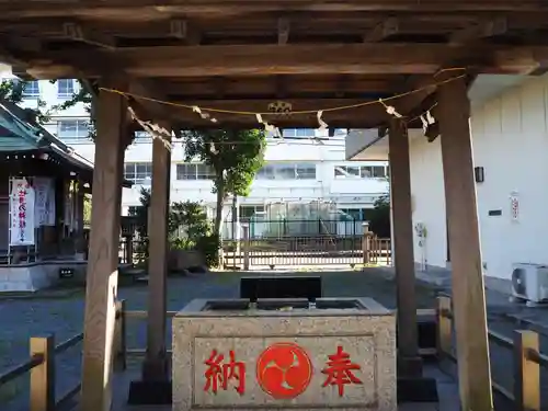 神明神社の手水舎