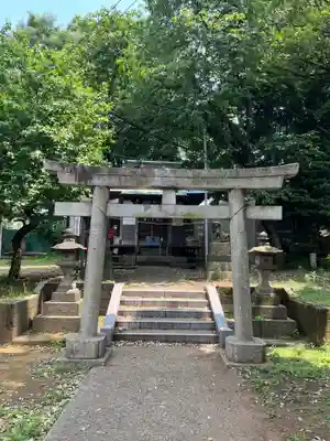 東谷北野神社の鳥居