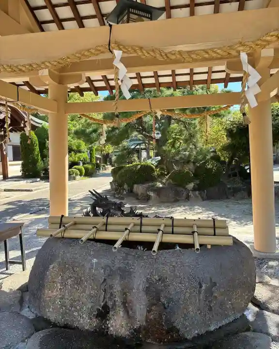 植田八幡宮の手水舎