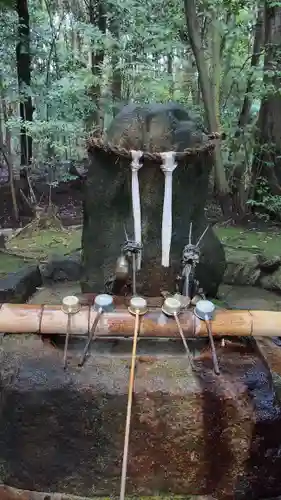 龍田大社の手水舎