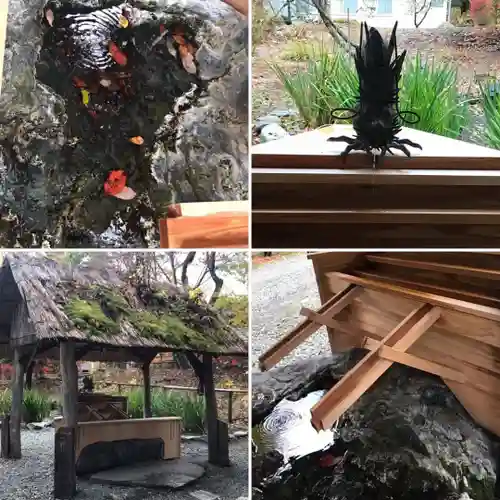 義經神社の手水舎