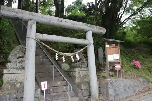 阿久津「田村神社」（郡山市阿久津町）旧社名：伊豆箱根三嶋三社の鳥居