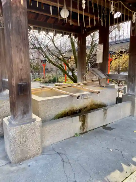 平野神社の手水舎