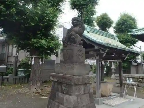 上平間八幡大神の狛犬