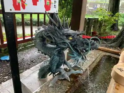 西寒多神社の手水舎