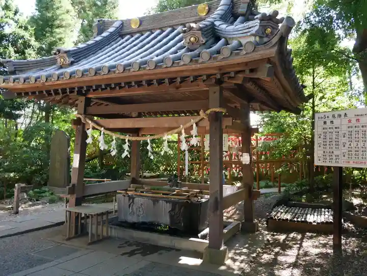 岩槻久伊豆神社の手水舎