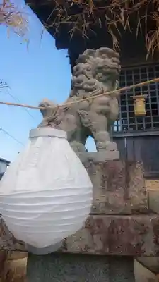 白山社（井堀）の狛犬