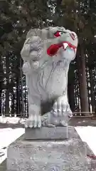 蜂神社の狛犬