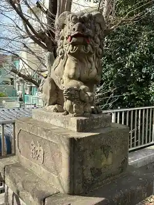品川貴船神社の狛犬