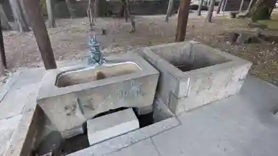 大毛神社(大毛五百入塚)の手水舎