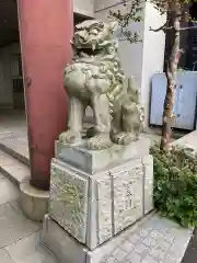 築土神社の狛犬