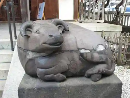 牛天神北野神社の狛犬