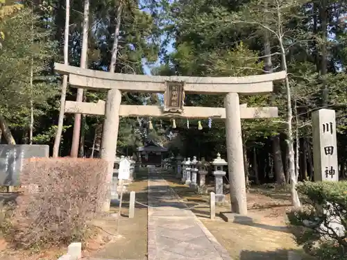 川田神社の鳥居