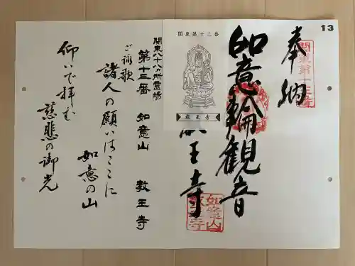 教王寺の御朱印
