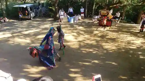 真妻神社の神楽