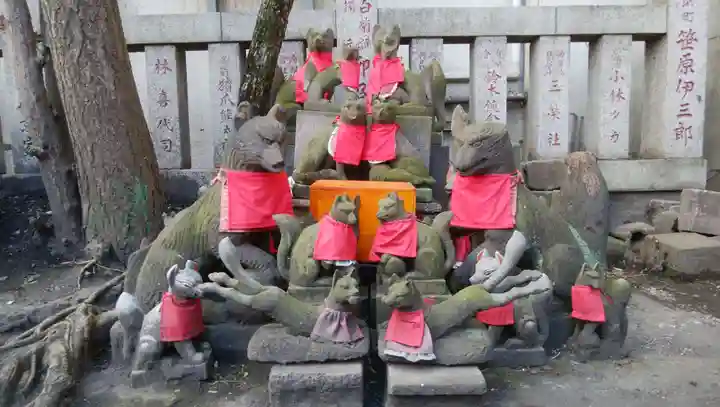 笠間稲荷神社 東京別社の狛犬