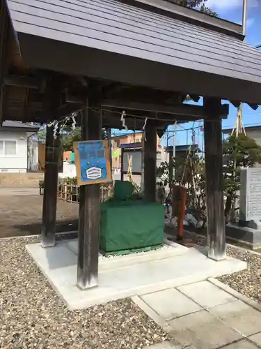 網走三吉神社の手水