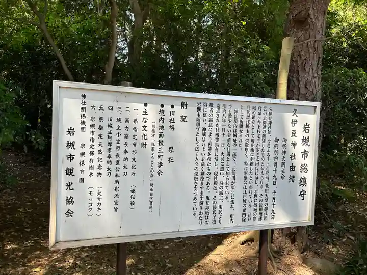 岩槻久伊豆神社の歴史