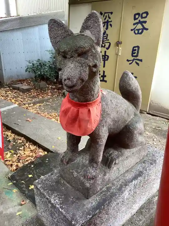 深島神社(柳原)の狛犬