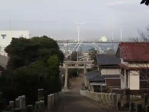 川口神社の景色