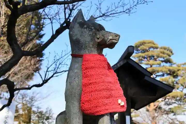 開成山大神宮の狛犬