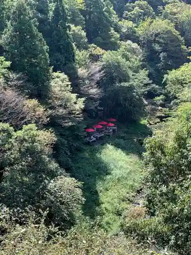 道明地蔵と慈母観音の自然